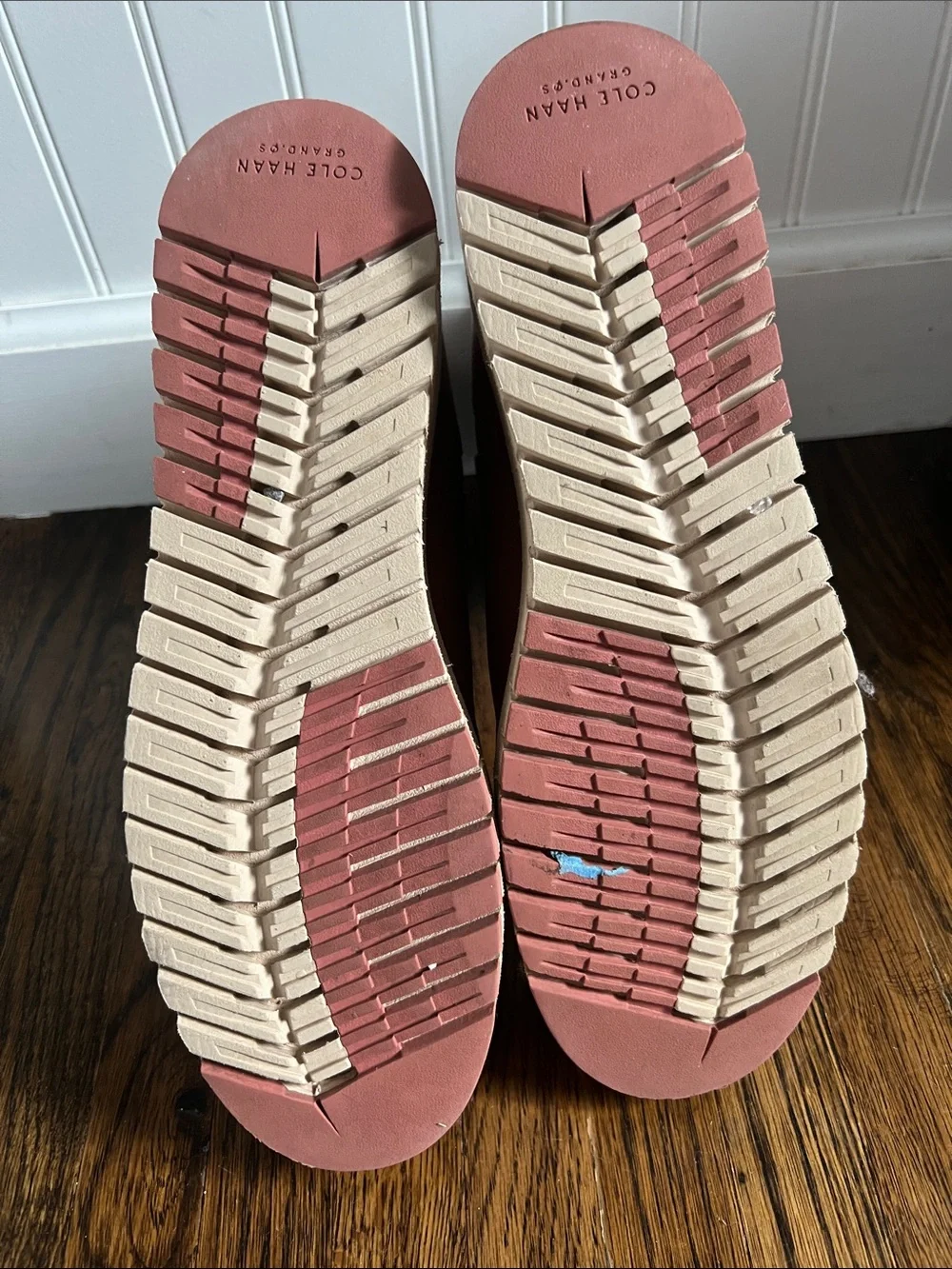 Cole Haan Zerogrand Cityquest Waterproof Brown Leather Wedge Booties